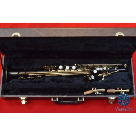 Saxo soprano L.A. Sax Serie 1 lacado negro